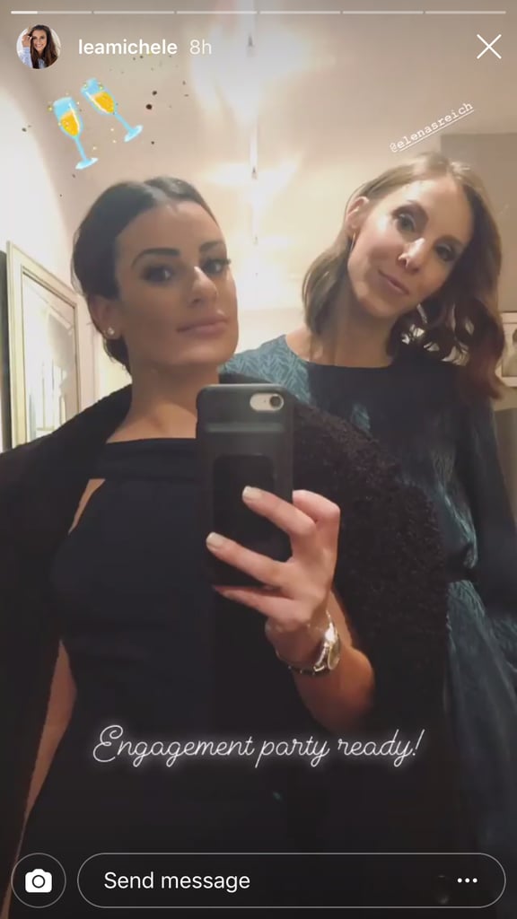 Lea Michele's Second Engagement Party Dress