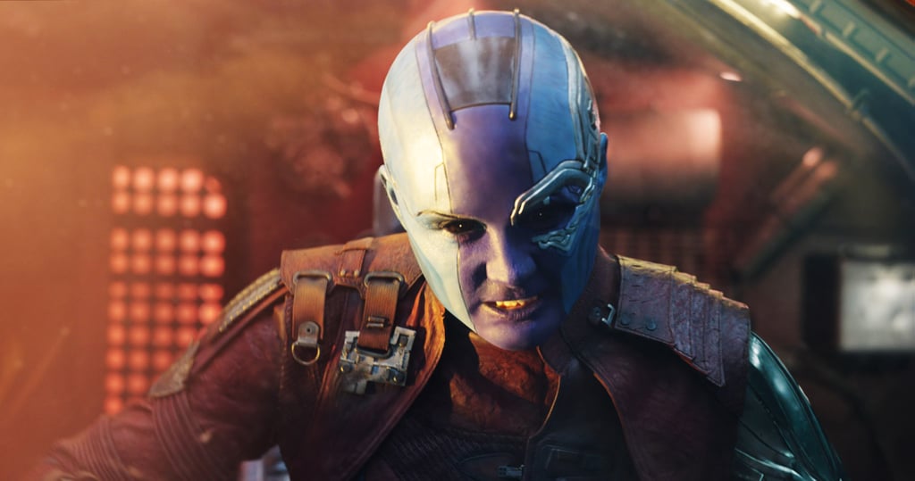 In Guardians of the Galaxy Vol. 2, Nebula tries really hard to be the bad guy, but she's all right in the end.