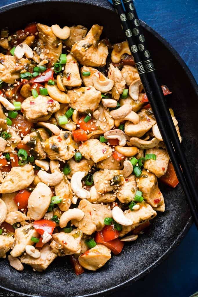 Easy Paleo Cashew Chicken Stir Fry