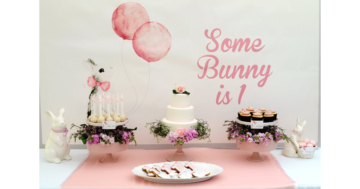 Bunny Backdrop | Bunny First Birthday Party Ideas | POPSUGAR Family Photo 2