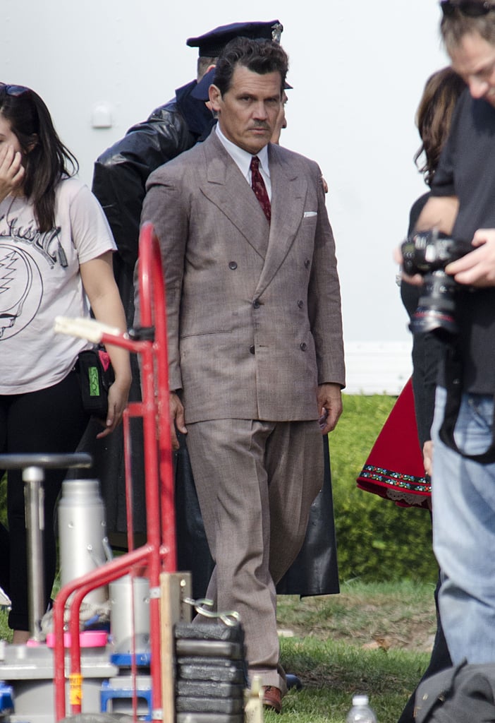 Josh Brolin filmed scenes for Hail, Caesar! in LA on Friday.