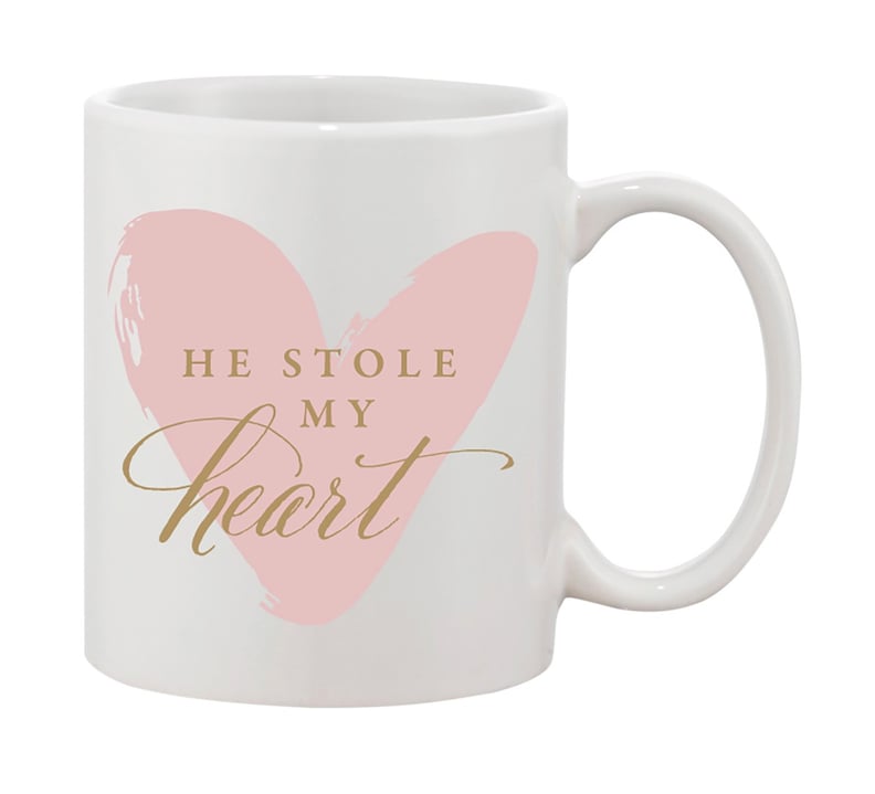 He Stole My Heart Pink Coffee Mug
