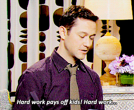 When he told kids the value of hard work.