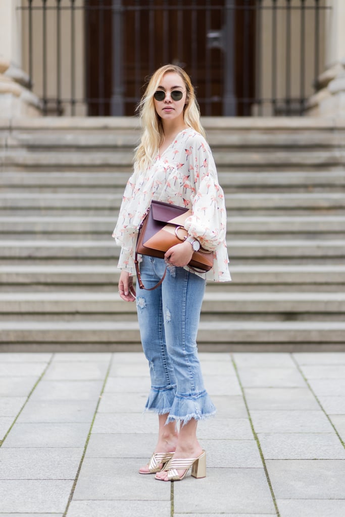 A pretty blouse makes the world of difference, even when you're just wearing the same old jeans.
A pretty blouse makes the world of difference, even when you're just wearing the same old jeans.