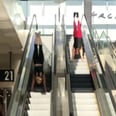 These 2 Women Casually Held Handstands on Moving Escalators, and We Can't Stop Watching