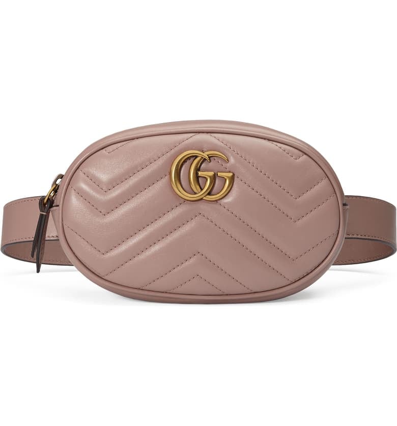 Gucci GG Marmont 2.0 Matelassé Leather Belt Bag