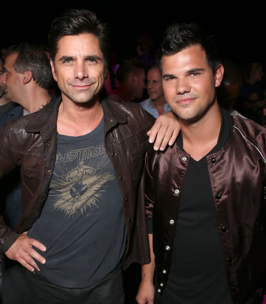 Pictured: John Stamos and Taylor Lautner