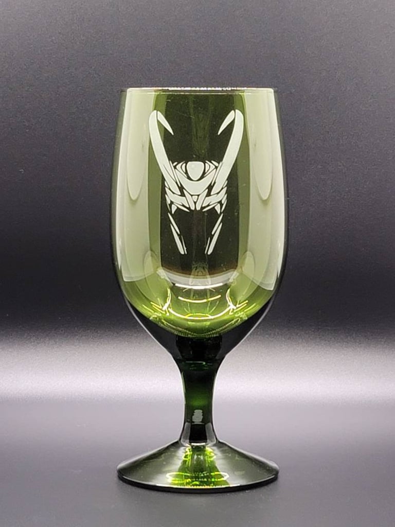 Loki Helmet Etched Glass