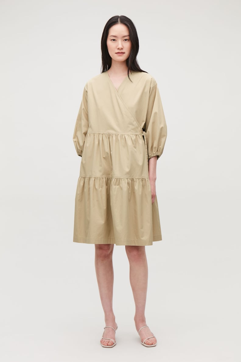 Cos Gathered A-Line Wrap Dress