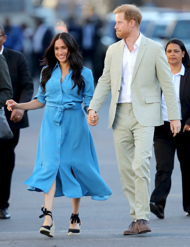 Meghan Markle Repeats Her Blue Veronica Beard Dress on Tour