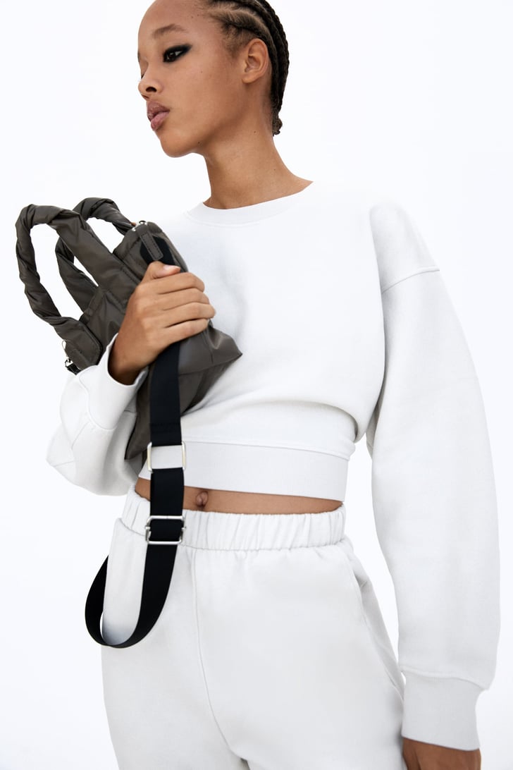 zara plush jogging pants review