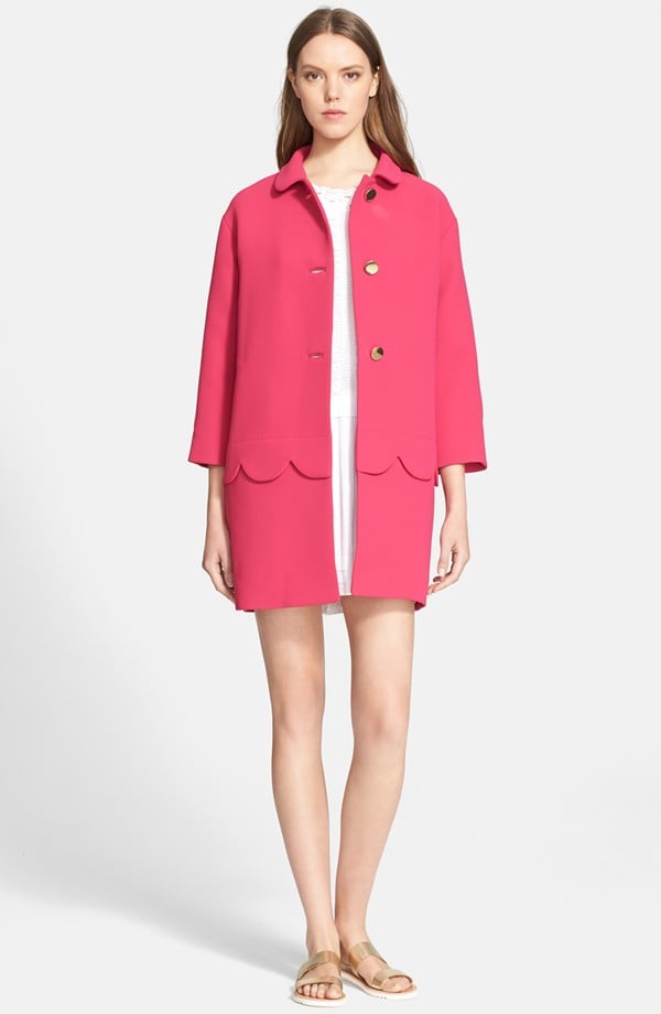 I still can't stop thinking about the hot-pink coat that Kate Middleton wore for her last public appearance before she gives birth. And seeing how I don't have Mulberry coat money, this Kate Spade version ($698) is the perfect consolation prize.
— Kate Schweitzer, contributing editor