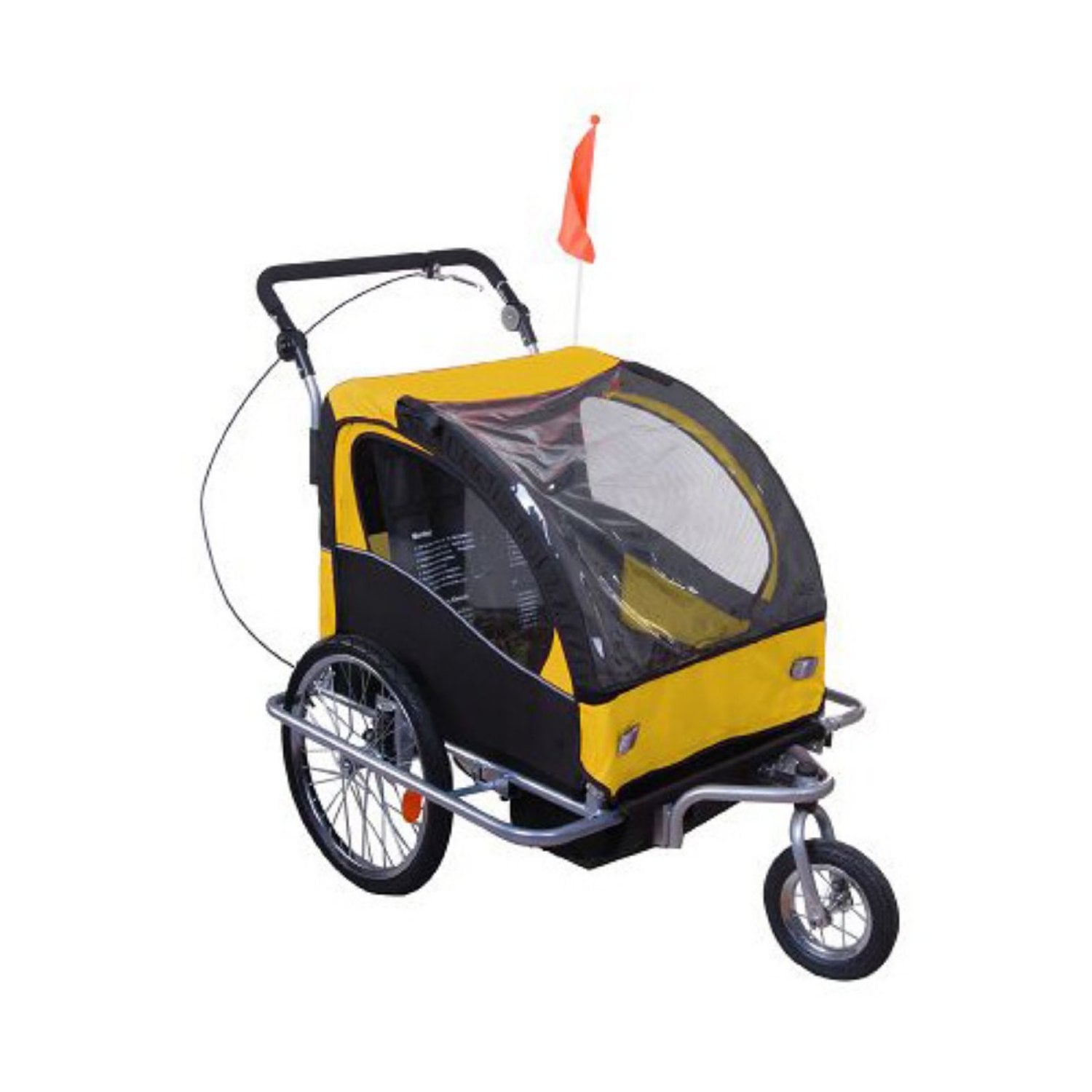 double buggy child bike trailer