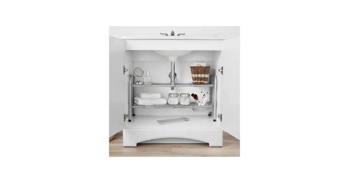 Mainstays Expandable Under the Sink Mesh Organiser Best UnderSink Storage Products POPSUGAR