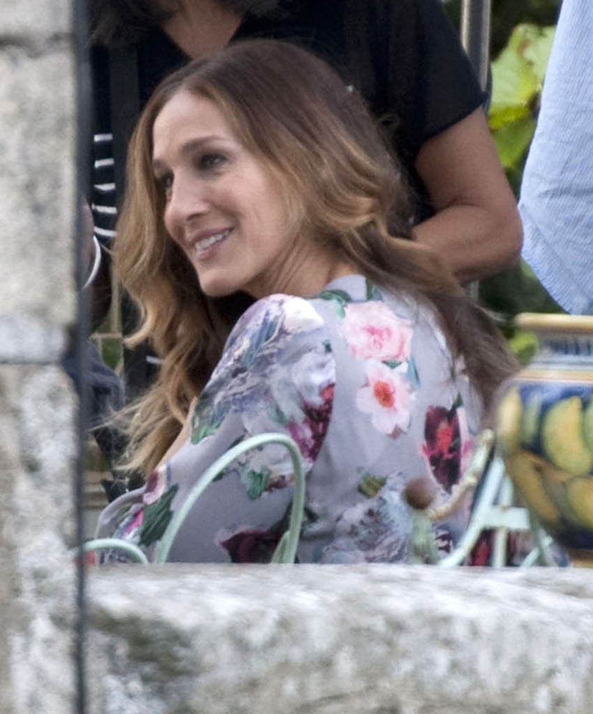Sarah Jessica Parker filmed scenes for All Roads Lead to Rome in Italy on Tuesday.