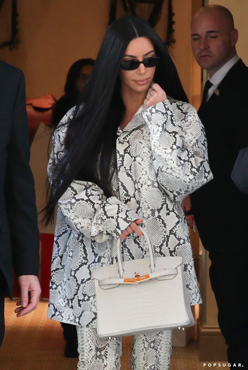 Kim Kardashian's Snakeskin Outfit