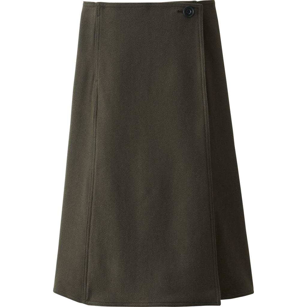 Cashmere Blended Wrap Skirt ($90)