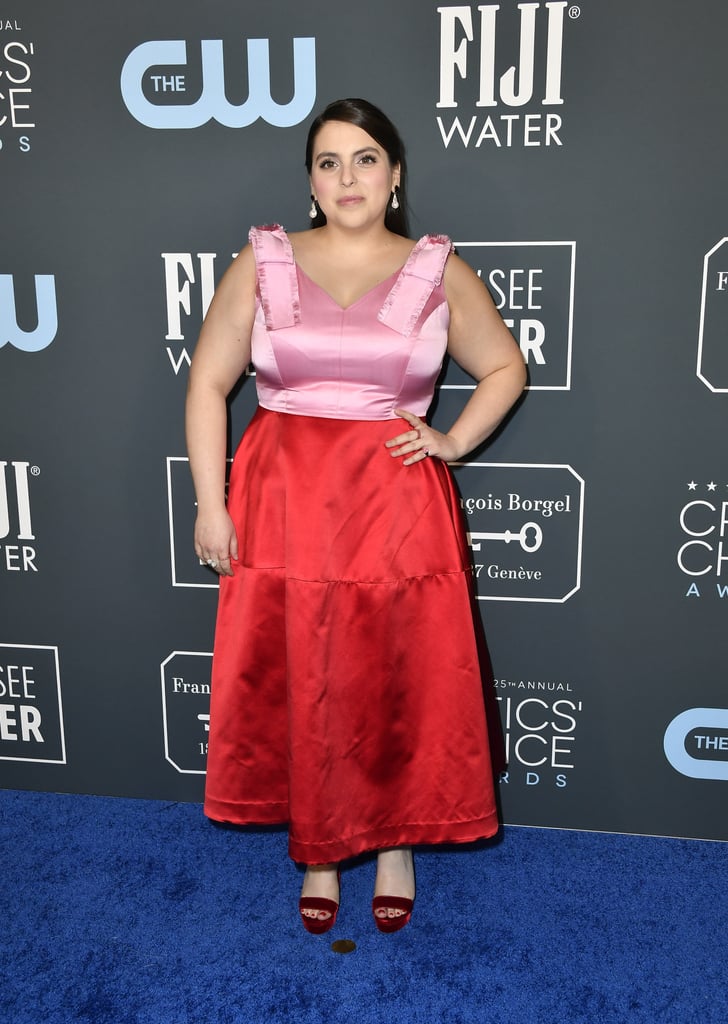 Beanie Feldstein Wearing Valentine's Day Colours at the Critics' Choice Awards