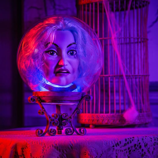 Animated Madame Leota Crystal Ball Halloween Decoration