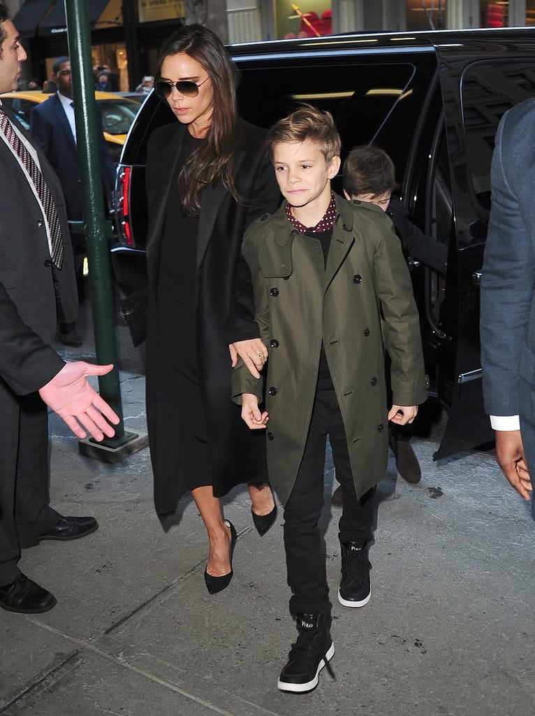 Victoria and David Beckham at New York Fashion Week 2014