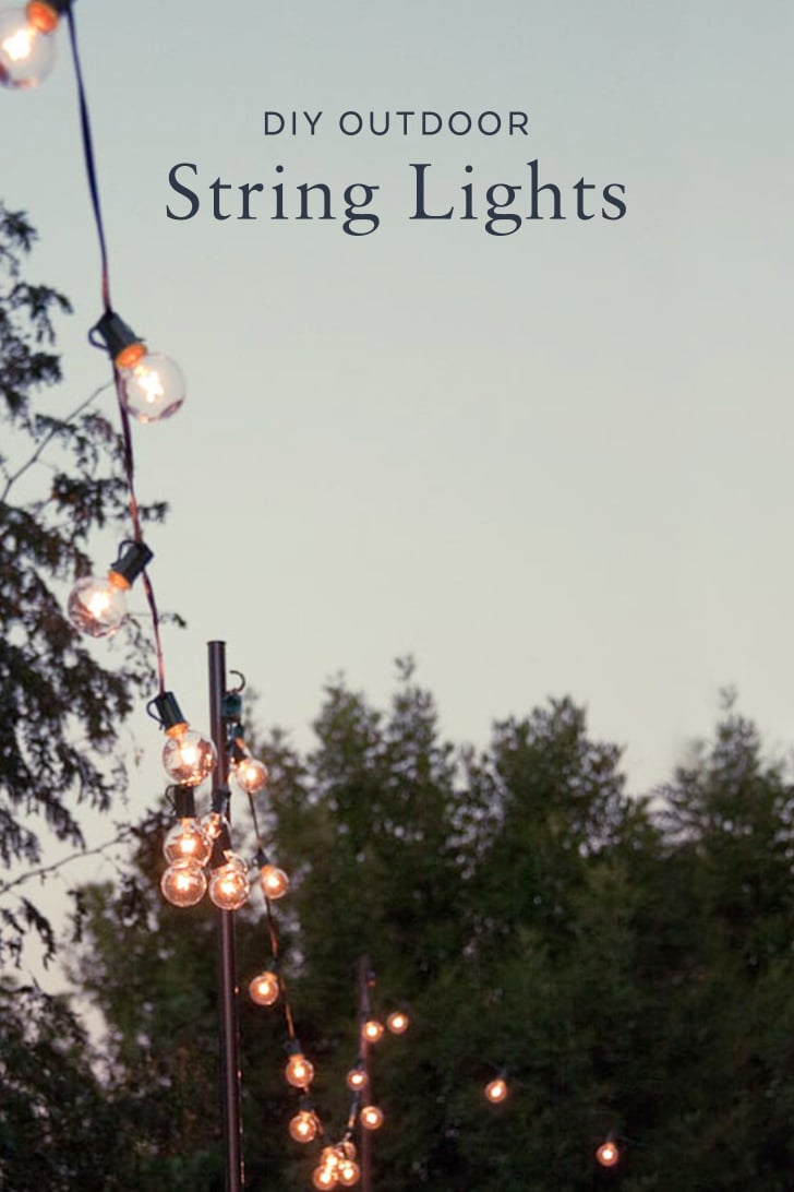 DIY Outdoor String Lights