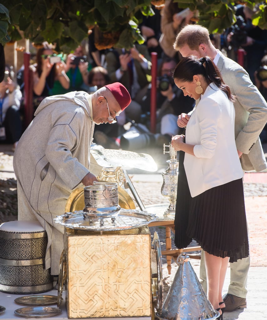 Prince Harry Helping Meghan Markle Fix Her Hair in Morocco