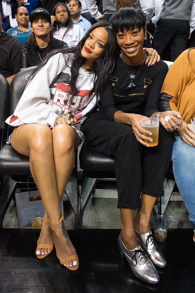 Rihanna at Chris Brown's Charity Basketball Game 2014