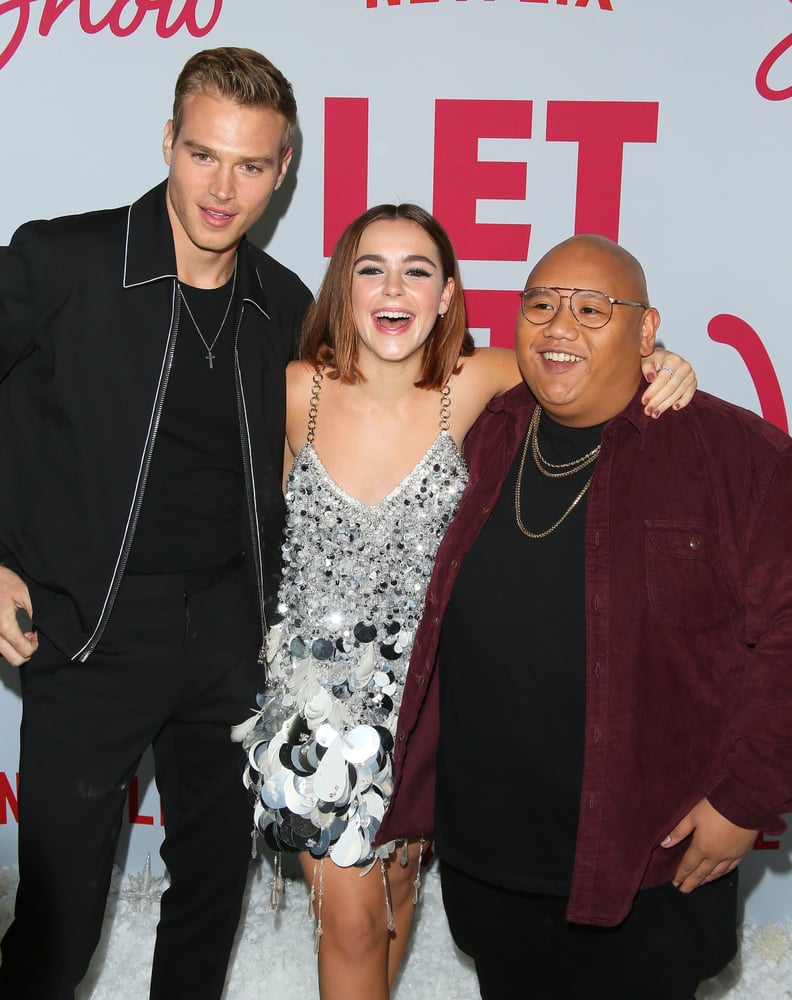 Matthew Noszka, Kiernan Shipka, and Jacob Batalon at the Let It Snow Premiere