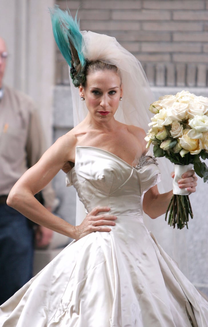 carrie bradshaw wedding shoe