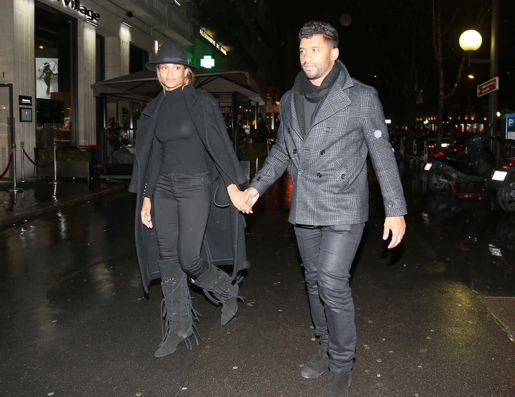 Ciara and Russell Wilson in Paris March 2016