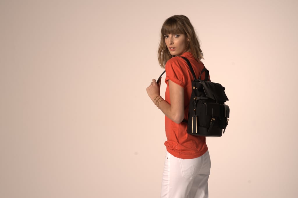 Sleek black backpack Sleek black backpack