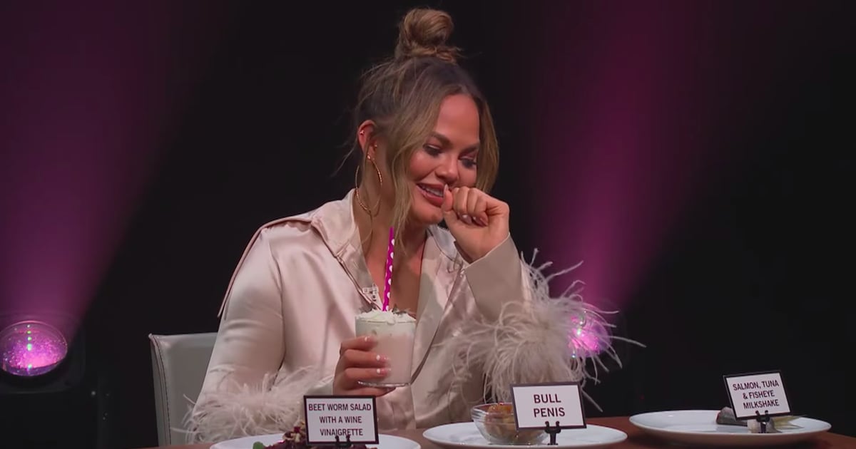 Watch Chrissy Teigen S Spill Your Guts On The Late Late Show Popsugar