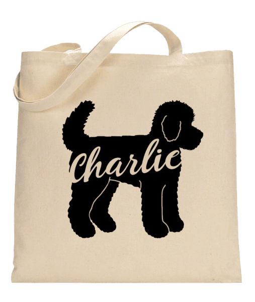 Love and a Doodle Custom Name Tote Bag ($20)