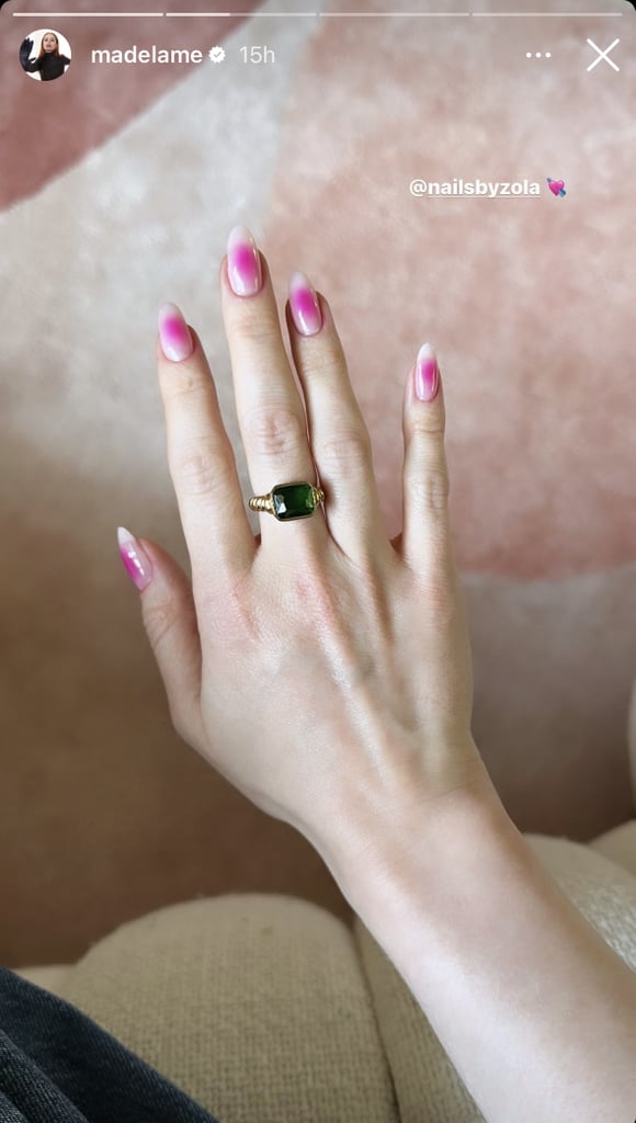 Madelaine Petsch's Aura Pink Barbie Nails