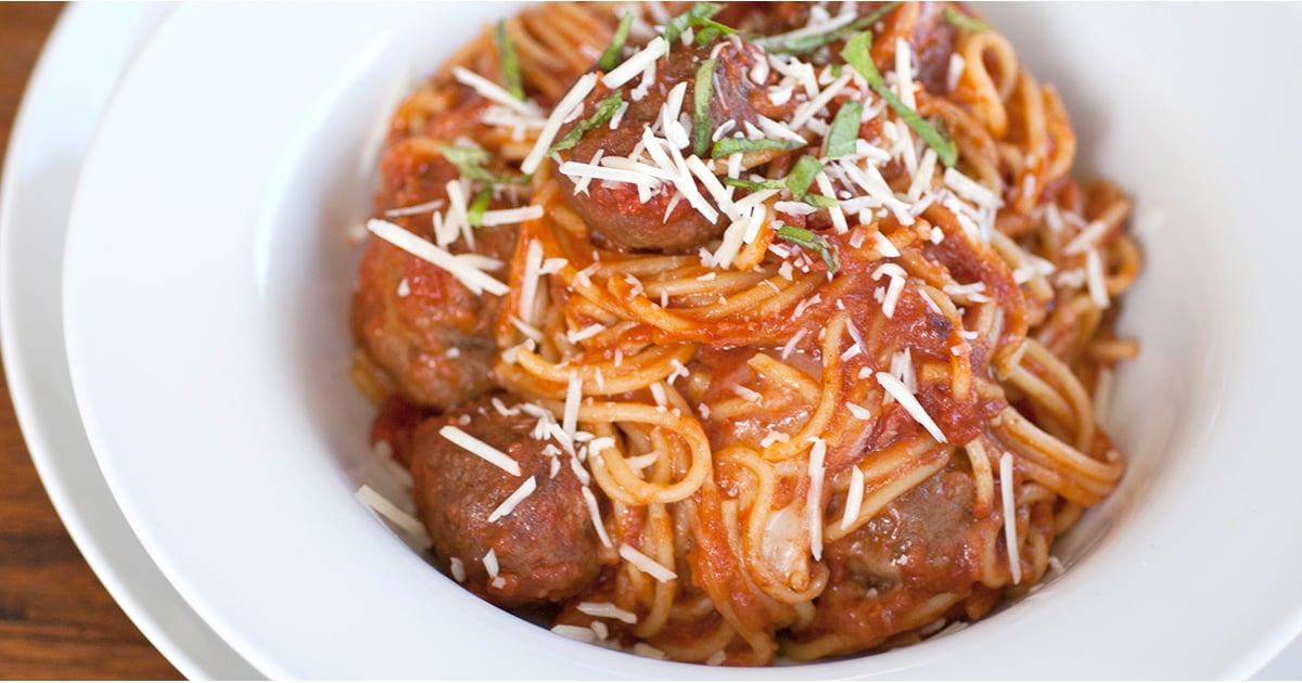 SlowCooker Spaghetti and Meatballs POPSUGAR Food
