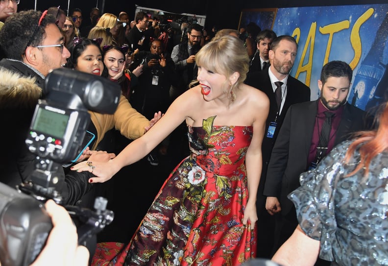 Taylor Swift Wears Oscar de la Renta at the Cats Premiere in NYC