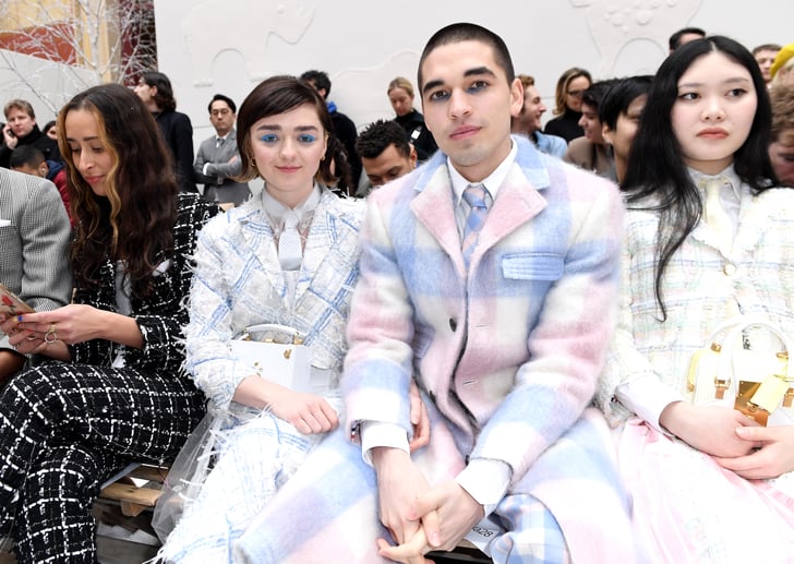 Maisie Williams and Reuben Selby Matching Thom Browne Suits | POPSUGAR