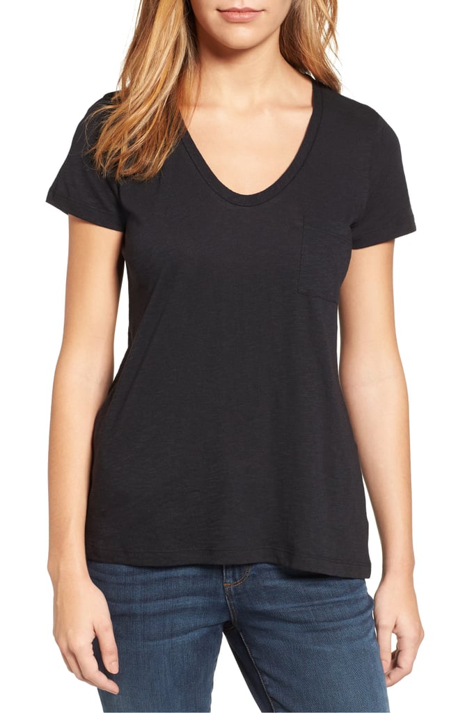 Caslon Rounded V-Neck Tee