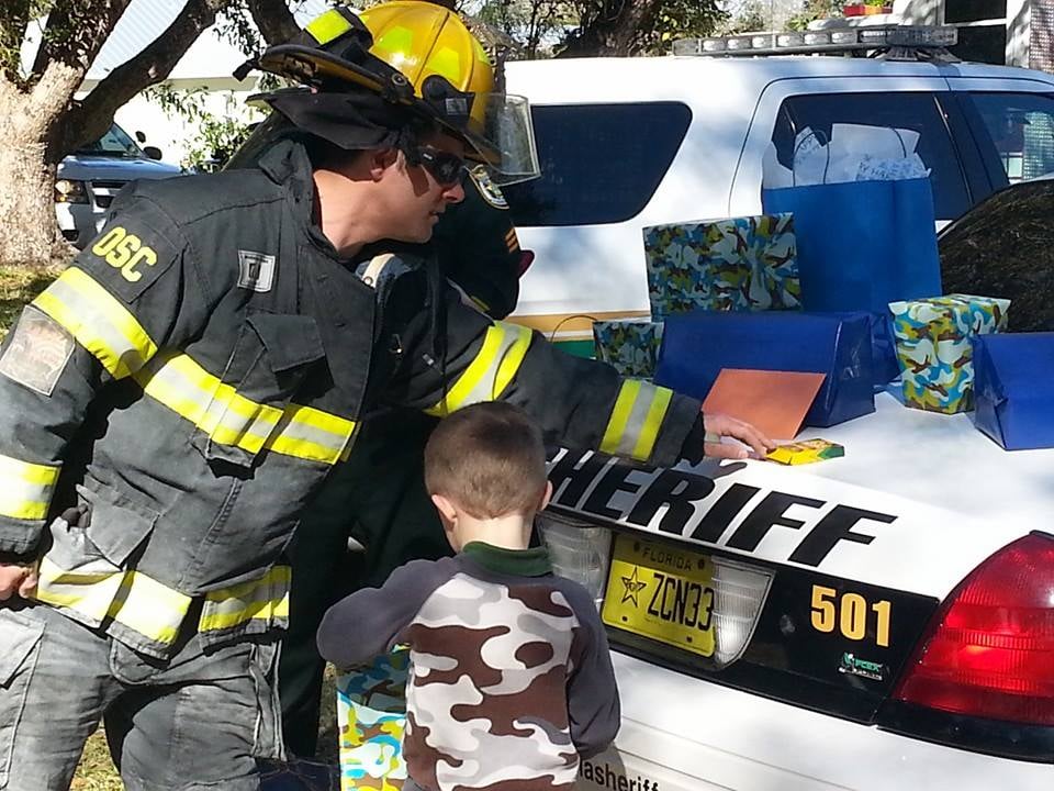 Firefighters Attend Boy With Autism's Birthday Party