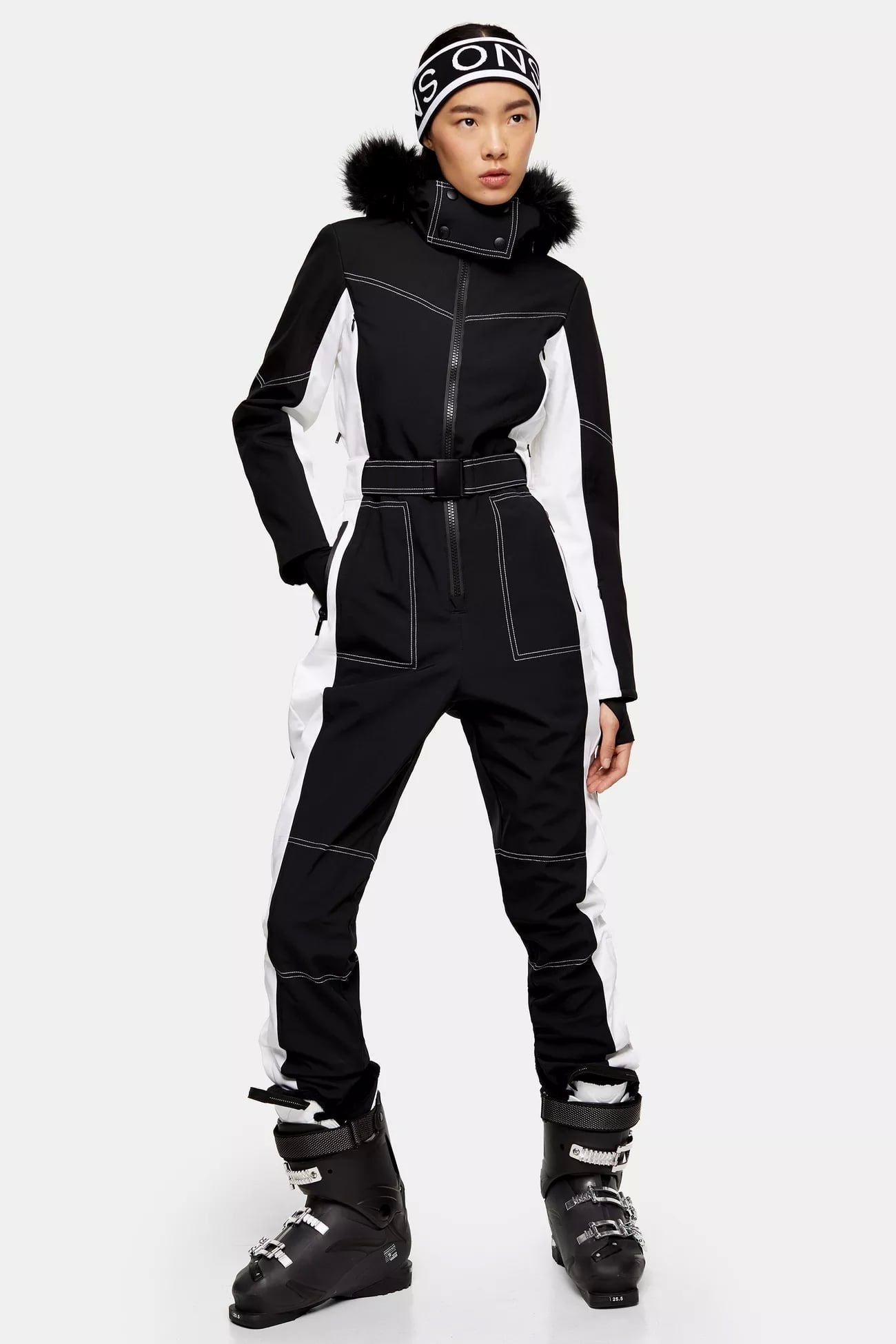 Topshop SNO Colour Block Ski Snow Suit, Shoop, Shoop, Shoop! Stylish Ski  Gear Fashion Girls (and Rachel Green) Would Approve Of