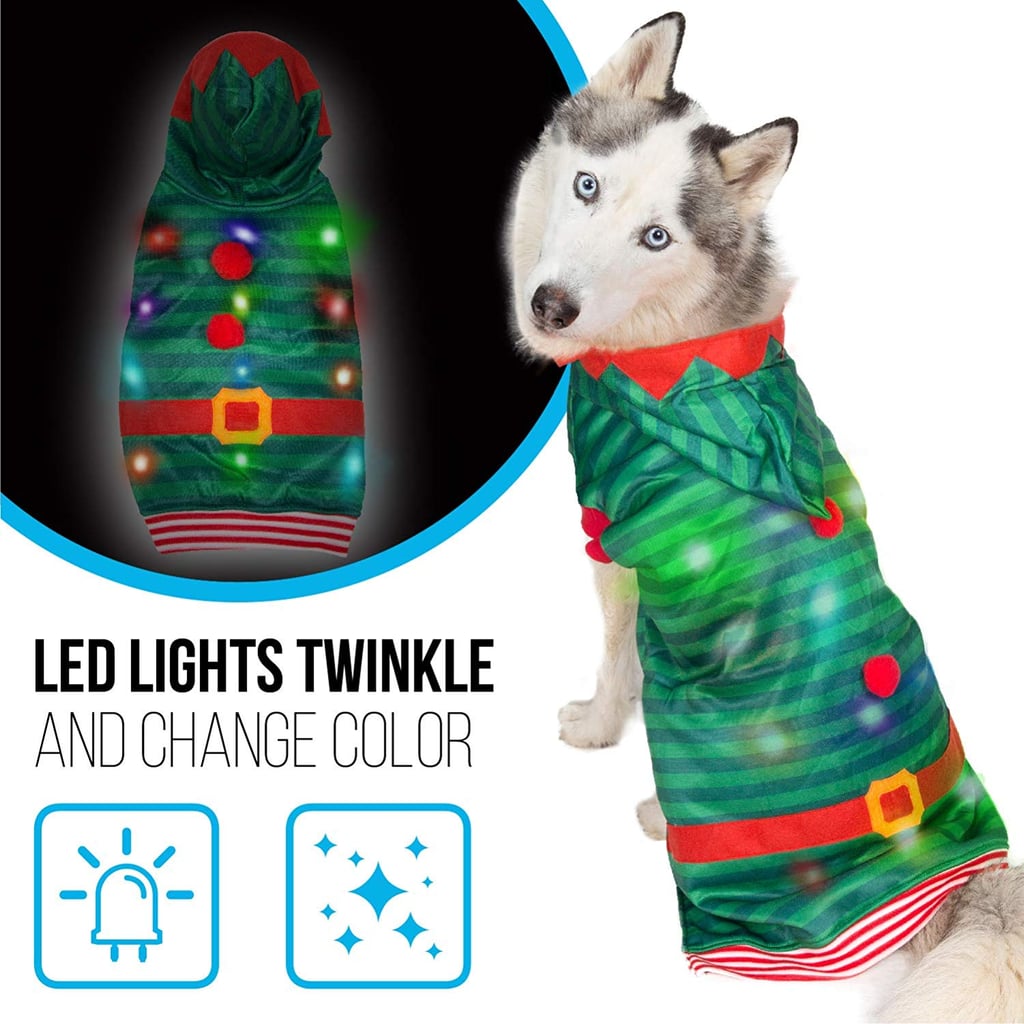 Dog Sweater With Blinking LED Lights