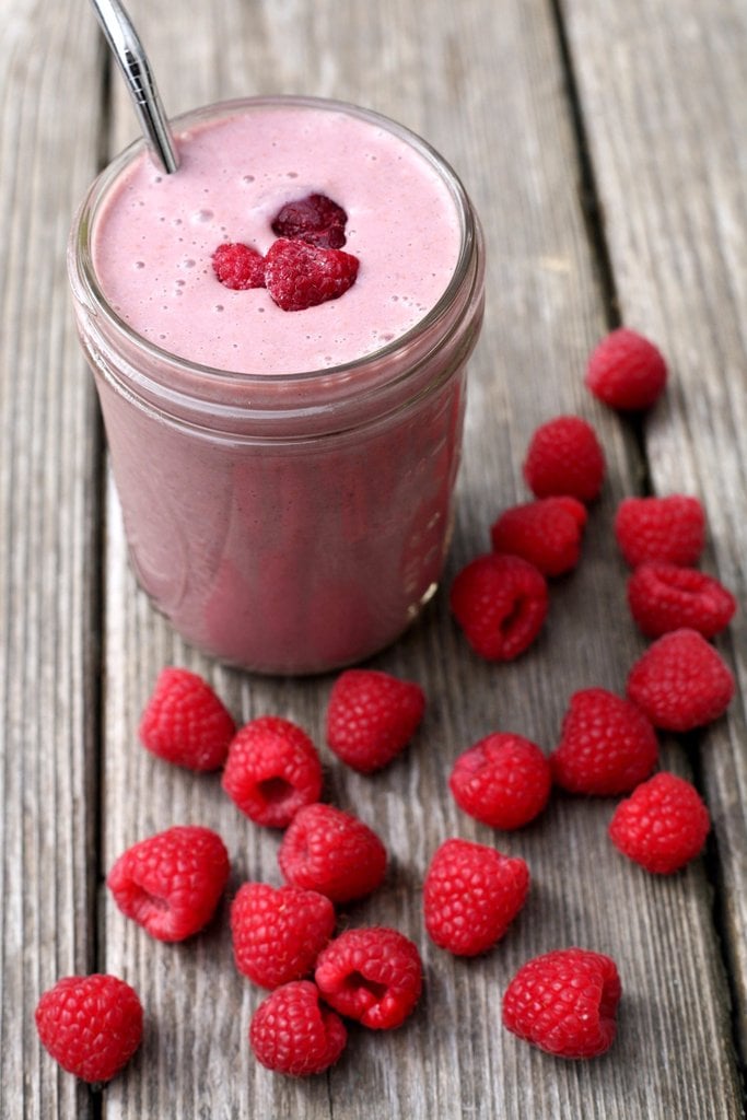 Raspberry Smoothie Protein Smoothie Recipes Popsugar Fitness Photo 3 8780
