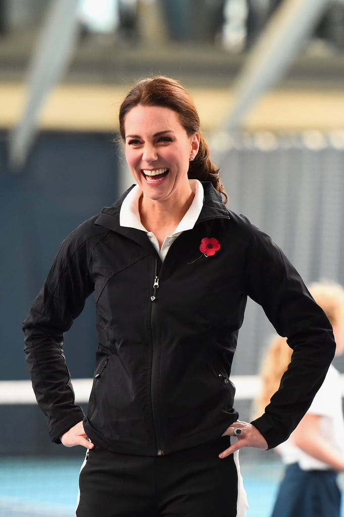 Kate Middleton Playing Tennis in London October 2017