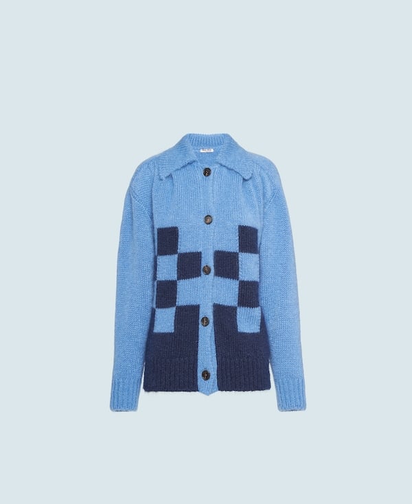 Miu miu mohair cardigan online