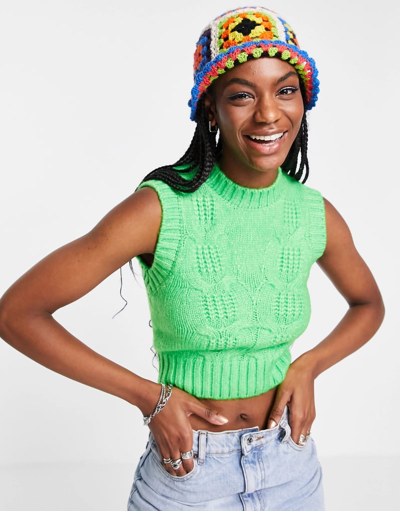 ASOS Design Crochet Knit Bucket Hat ($18)