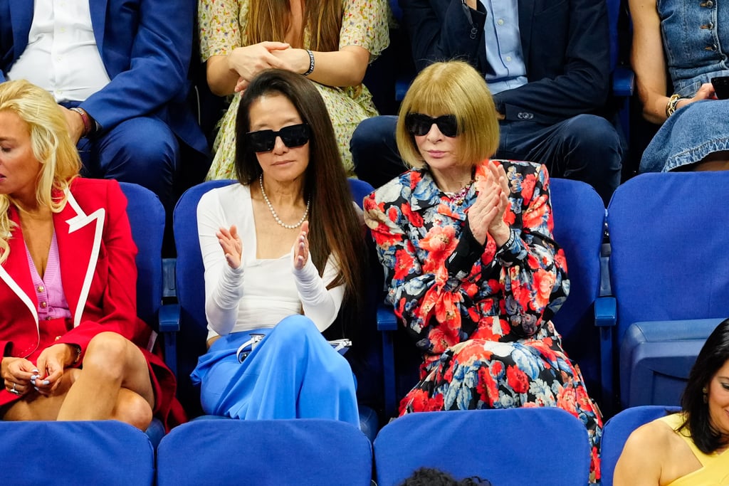 Vera Wang and Anna Wintour at the US Open on Aug. 28.