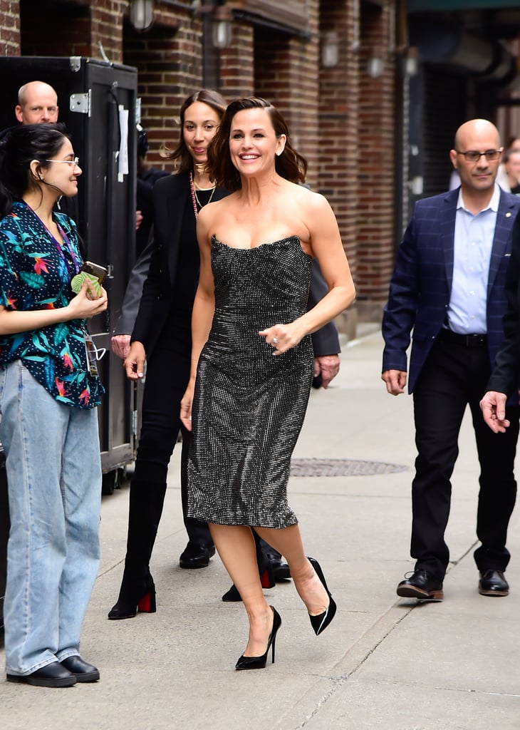 Jennifer Garner's Rhinestone Corset Dress in NYC