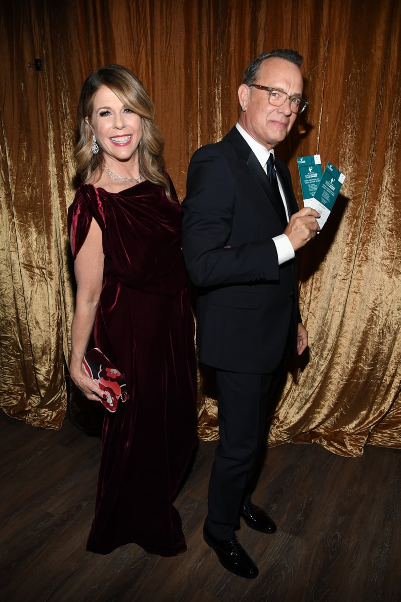Rita Wilson and Tom Hanks at the 2020 SAG Awards