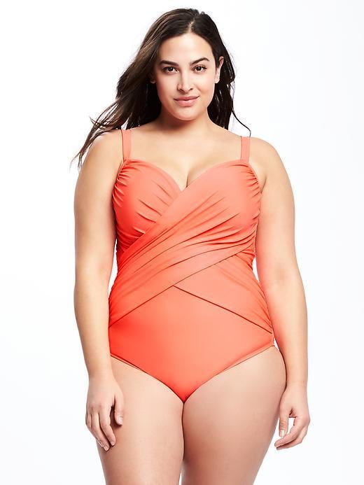 old navy wrap front swimsuit