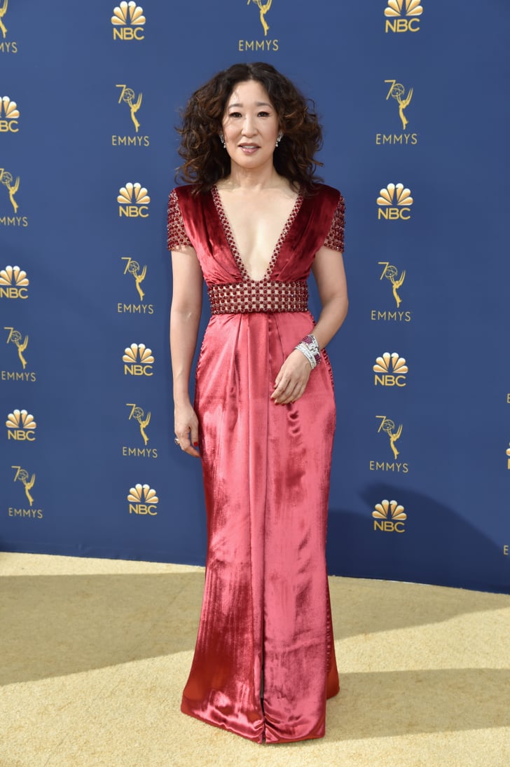 Sandra Oh at the 2018 Emmys | POPSUGAR Celebrity Photo 4